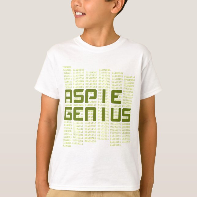 T-shirt Génie d'Aspie - ordinateurs (Devant)