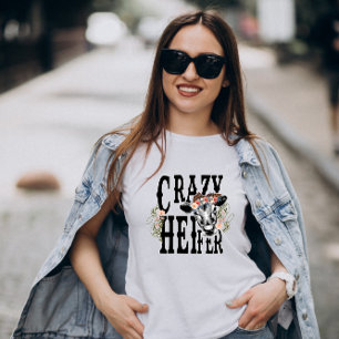 T-shirt Génie de la génisse - Vache florale