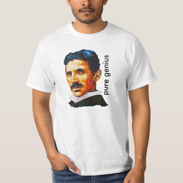 T-shirt Génie pur de Tesla (Devant)