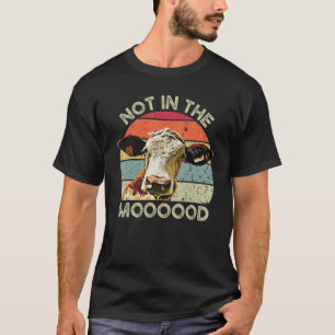 T-shirt Génisse drôle pas d'humeur Élevage de vaches Anima