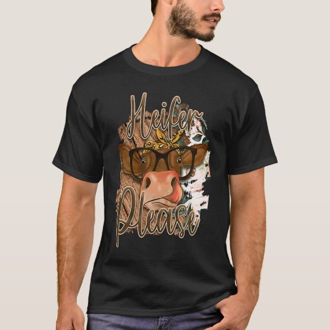T-shirt Génisse S'il Vous Plaît  Vache (Devant)