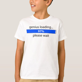 T-shirt Genius Chargement des enfants Ringer T