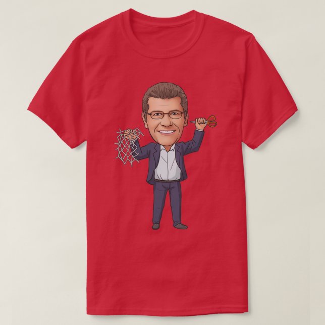 T-shirt Geno Auriemma Couper le net (Design devant)