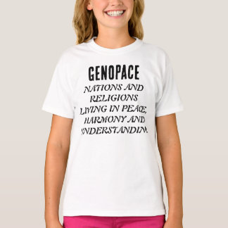 T-shirt GENOPACE Les nations et les religions vivant en pa