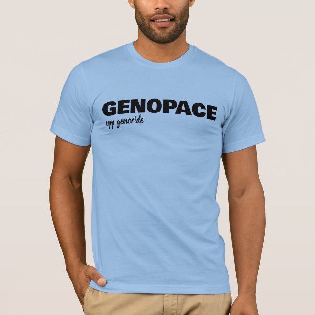 T-shirt GENOPACE oppose le génocide (Devant)