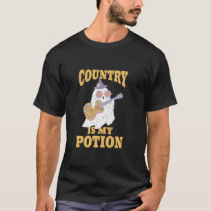 T-shirt Genre de musique country harmonica cowboy vieux ry