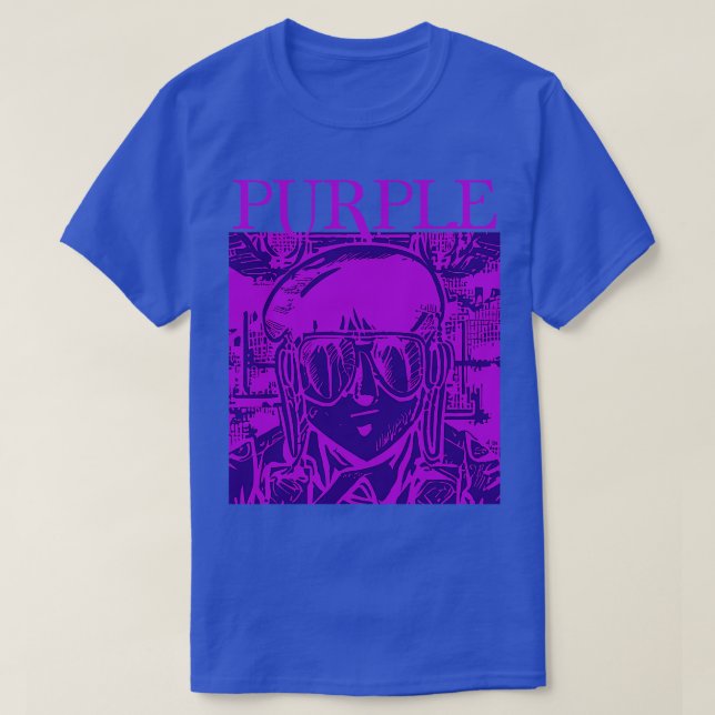 T-shirt Genre de musique violette (Design devant)