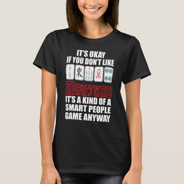 T-shirt Genre De Smart People Jame Board Mahjong (Devant)