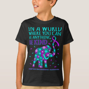 T-shirt Genre Joyeux Soutien De Sensibilisation À La Préve