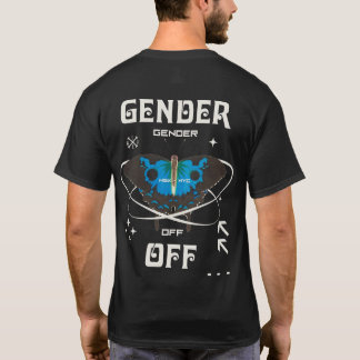 T-shirt Genre Off Ellipse BTF foncé, Fierté non-binaire