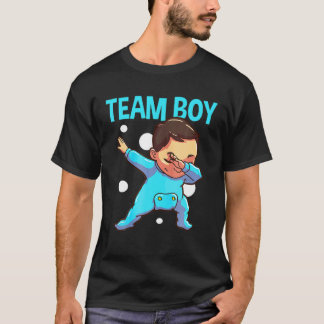 T-shirt Genre Reveal Party Blue Baby Faire-part Team Bo