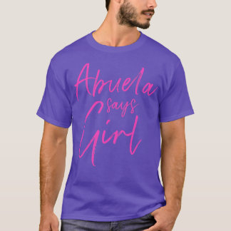 T-shirt Genre révéler abuela dit fille appariée famille ba
