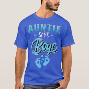 T-shirt Genre révéler Auntie dit Garçon bébé appariement f