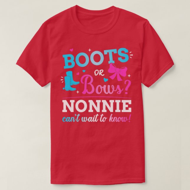 T-shirt Genre révéler bottes ou arcs nonnie correspondant  (Design devant)