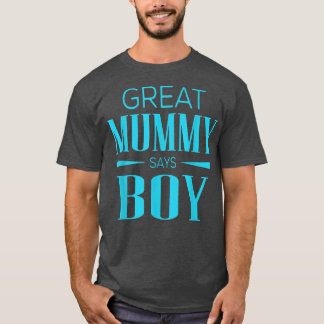 T-shirt Genre Révéler Grande maman Dit Garçon Correspondan