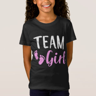 T-Shirt Genre révéler l'équipe fille jumelé famille bébé