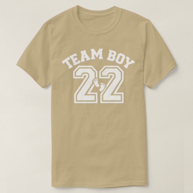 T-shirt Genre révéler l'équipe garçon 2022 appariement fam (Design devant)