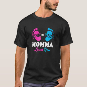T-shirt Genre Révéler Momma Baby shower Maman Grossesse An