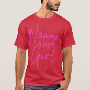 T-shirt Genre révéler nonna dit fille jumelle bébé famille