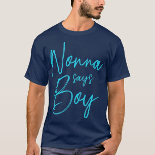 T-shirt Genre révéler nonna dit garçon jumelé bébé famille