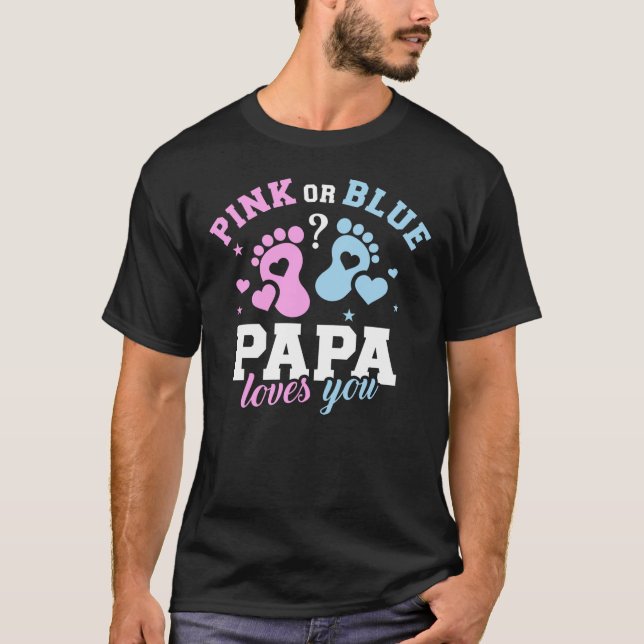 T-shirt Genre révéler papa (Devant)