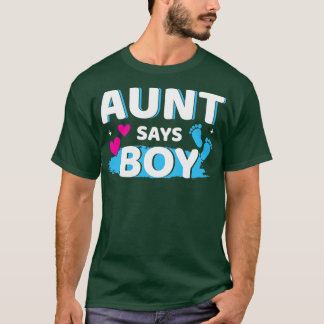 T-shirt Genre révéler tante dit garçon jumeler bébé de fam