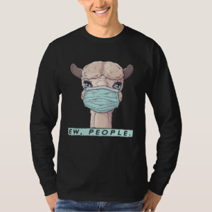 T-shirt Gens dégoûtants Lama Masque de visage Distanciatio