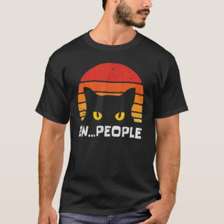 T-shirt Gens dégoûtants Rétro Drôle Cadeaux de chat noir A
