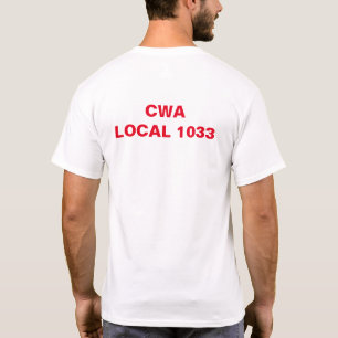 T-shirt Gens du pays 1033, union de CWA de New Jersey