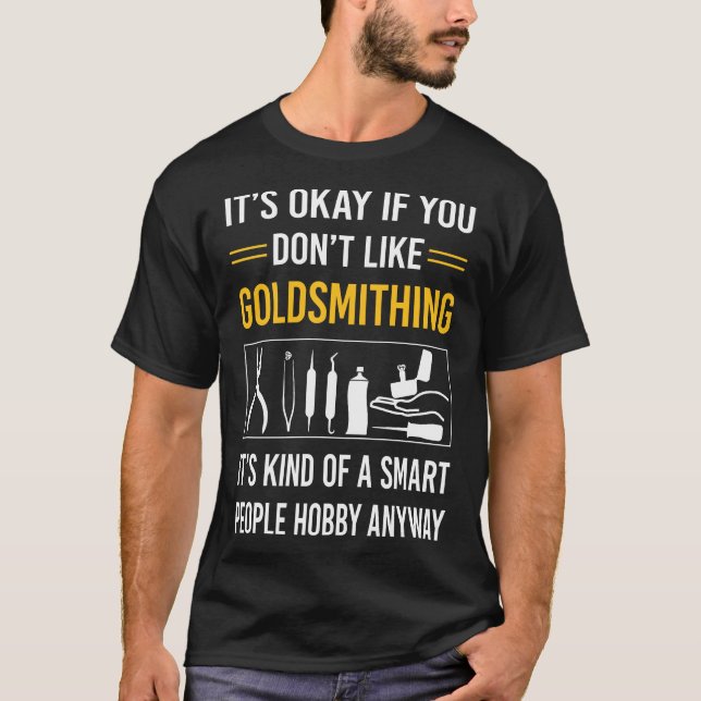 T-shirt Gens intelligents Goldsmithing Goldsmith (Devant)