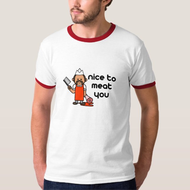 T-shirt Gentil à la viande vous (Devant)