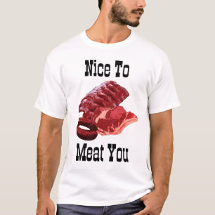 T-shirt "GENTIL À LA VIANDE VOUS !" /Humour de gril