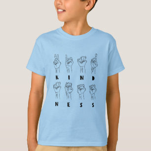 T-shirt Gentillesse, American Sign Language ASL - GraphicL