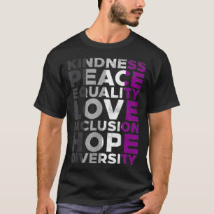 T-shirt Gentillesse Égalité Aimer LGBTQ Drapeau Ace Prid