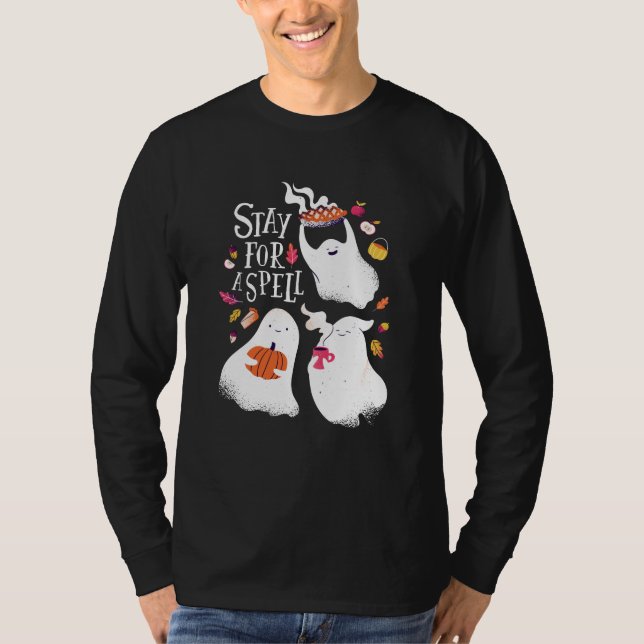 T-shirt Gentils Fantômes d'Halloween (Devant)