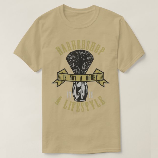 T-shirt Gentlemanx27s Barber shop (Design devant)