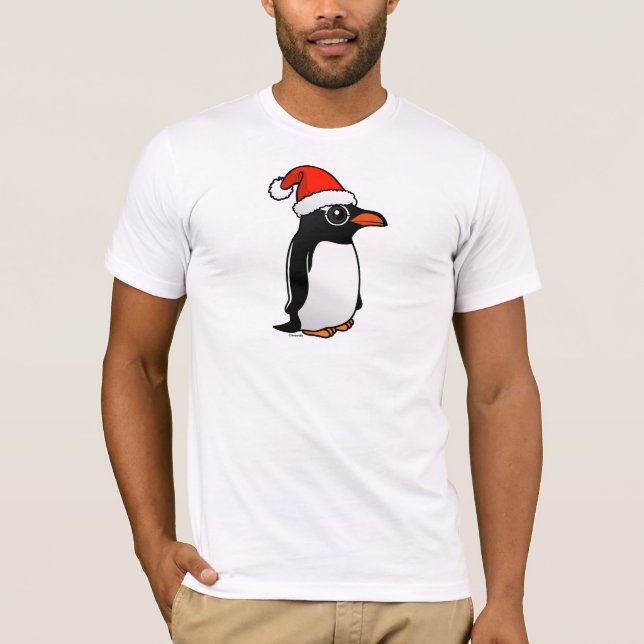 T-shirt Gentoo Penguin Père Noël (Devant)