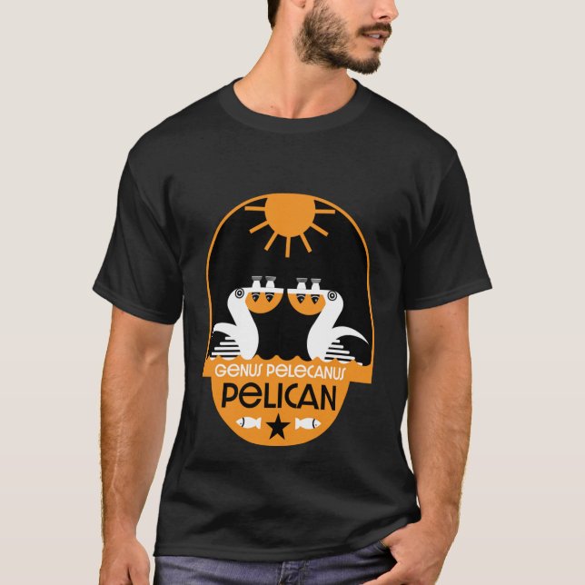 T-shirt Genus Pelecanus Bird Art (Devant)