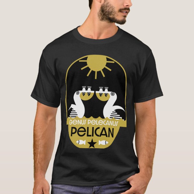 T-shirt Genus Pelecanus Bird Art (Devant)