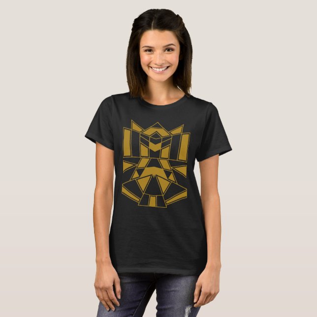 T-shirt Geo #545 Gold (Devant entier)