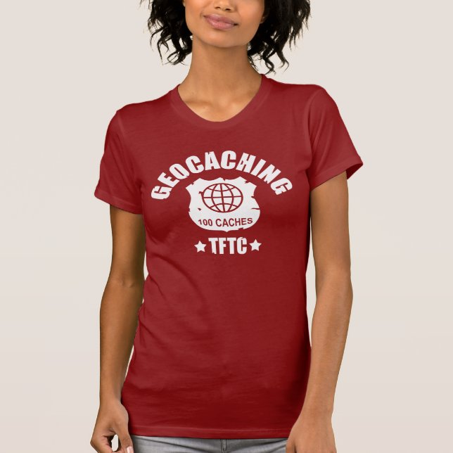 T-shirt Geocaching Award 100 (Devant)