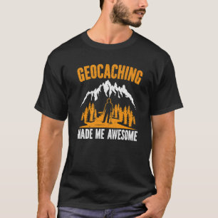 T-shirt Géocaching M'A Rendu Géocacher Gps Extérieur C