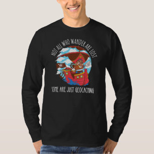T-shirt Geocaching Pirate Ship Geocacher Pas Tous Qui Wand