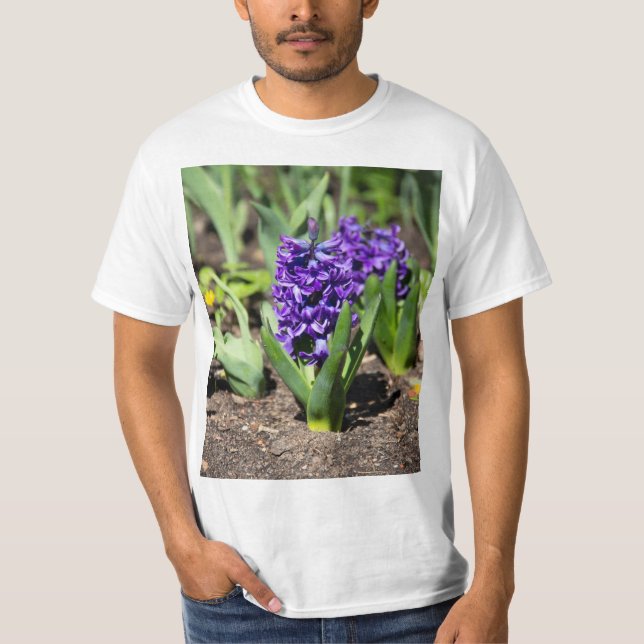 T-shirt Géocinthe bleu au printemps (Devant)