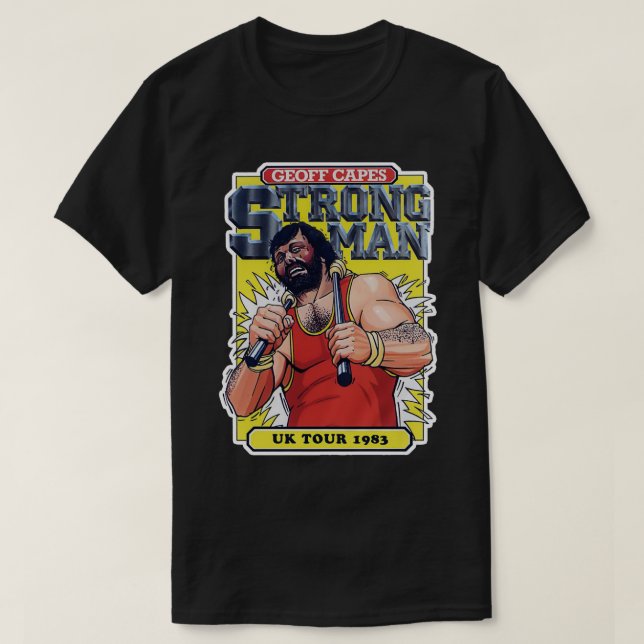 T-shirt Geoff Capes Strongman (Design devant)
