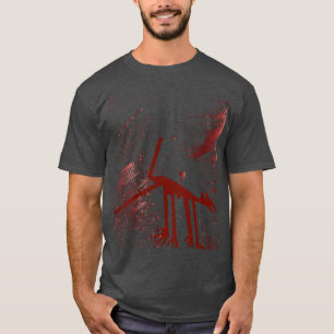 T-shirt Géoglyphe des animaux rouges