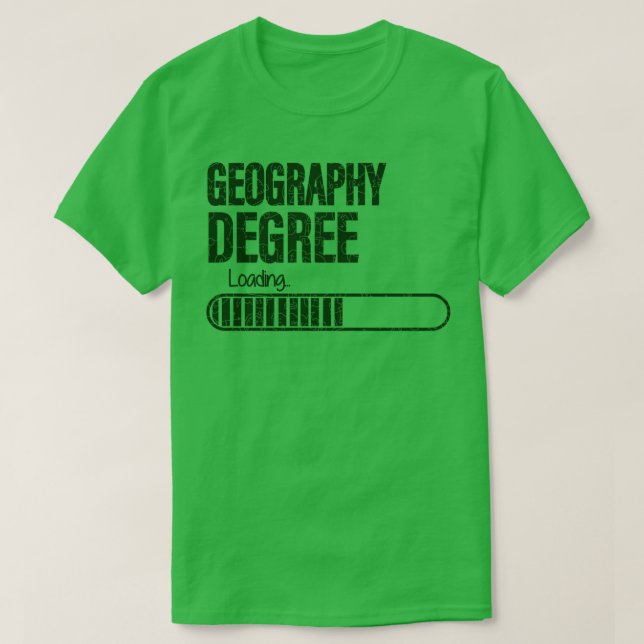 T-shirt Géographie Chargement Degré Pour Les Étudiants En  (Design devant)