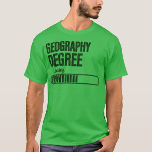 T-shirt Géographie Chargement Degré Pour Les Étudiants En