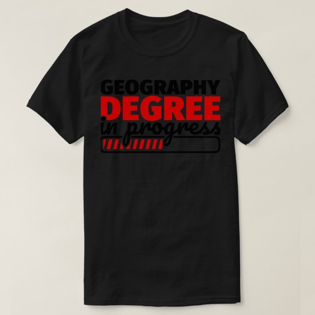T-shirt Géographie Degré en cours (Design devant)