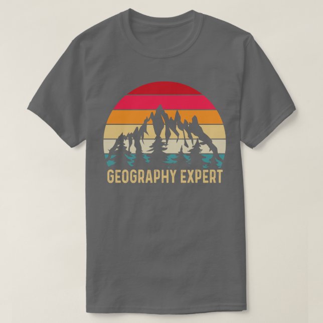 T-shirt Géographie Expert Géographe Geo Étudiant (Design devant)